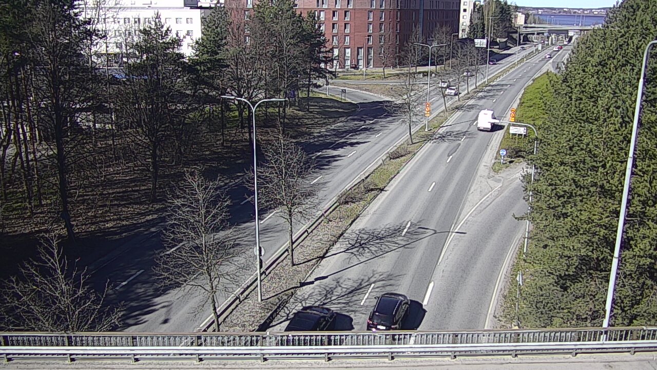 Weather Camera Image Väg 12 Tammerfors, Kalevan puistotie, Tampere, Pirkanmaa