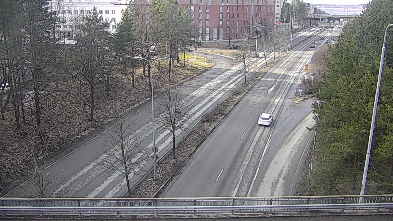 Weather Camera Image Väg 12 Tammerfors, Kalevan puistotie, Tampere, Pirkanmaa