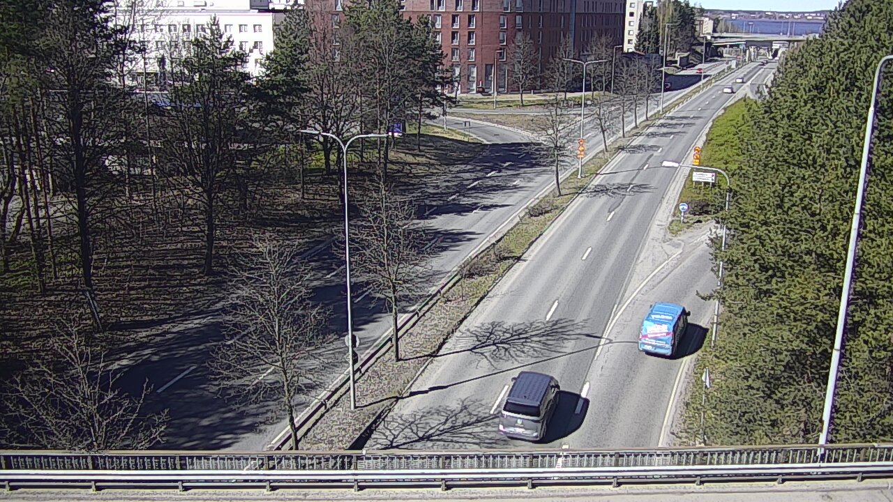 Weather Camera Image Väg 12 Tammerfors, Kalevan puistotie, Tampere, Pirkanmaa