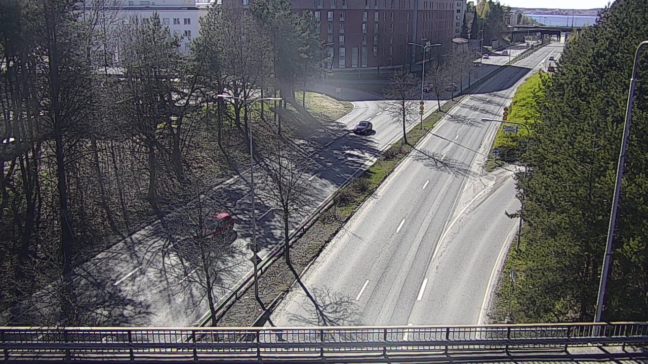 Weather Camera Image Väg 12 Tammerfors, Kalevan puistotie, Tampere, Pirkanmaa