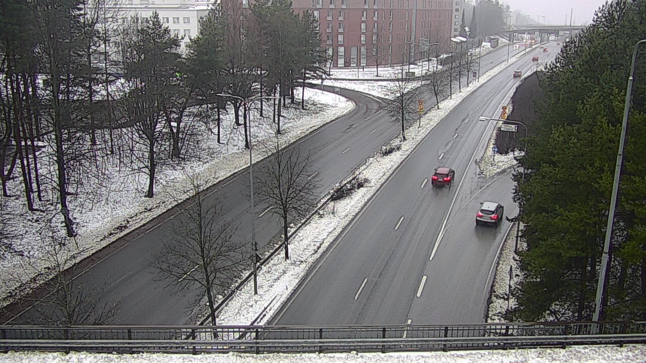Weather Camera Image Väg 12 Tammerfors, Kalevan puistotie, Tampere, Pirkanmaa