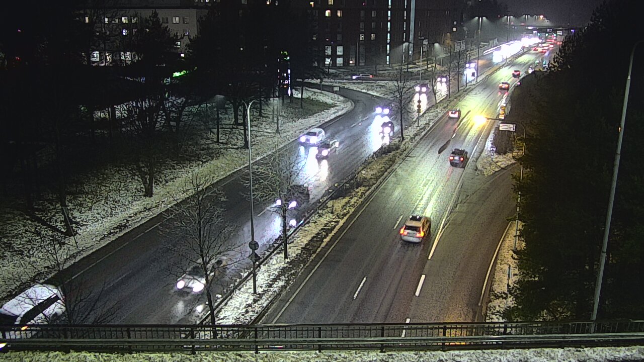 Weather Camera Image Väg 12 Tammerfors, Kalevan puistotie, Tampere, Pirkanmaa