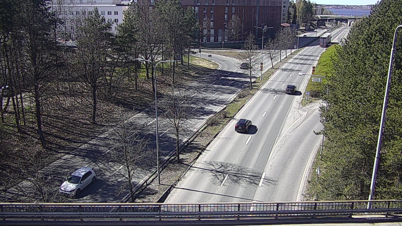 Weather Camera Image Väg 12 Tammerfors, Kalevan puistotie, Tampere, Pirkanmaa