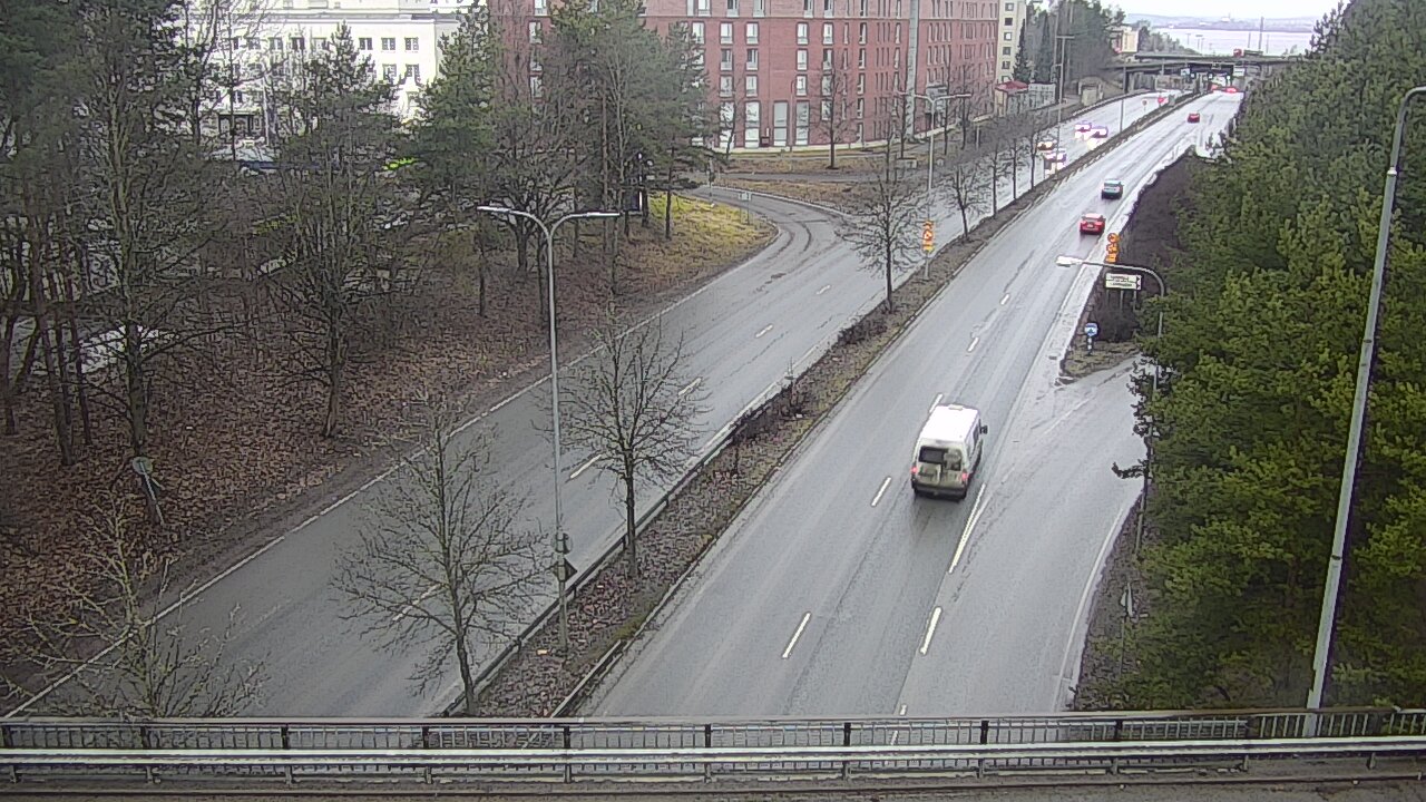 Weather Camera Image Väg 12 Tammerfors, Kalevan puistotie, Tampere, Pirkanmaa