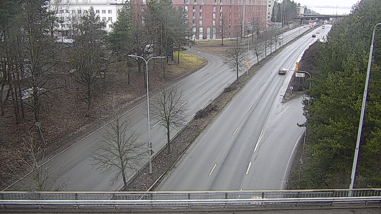Weather Camera Image Väg 12 Tammerfors, Kalevan puistotie, Tampere, Pirkanmaa