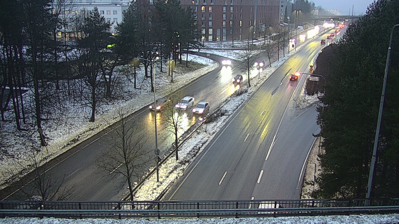 Weather Camera Image Väg 12 Tammerfors, Kalevan puistotie, Tampere, Pirkanmaa