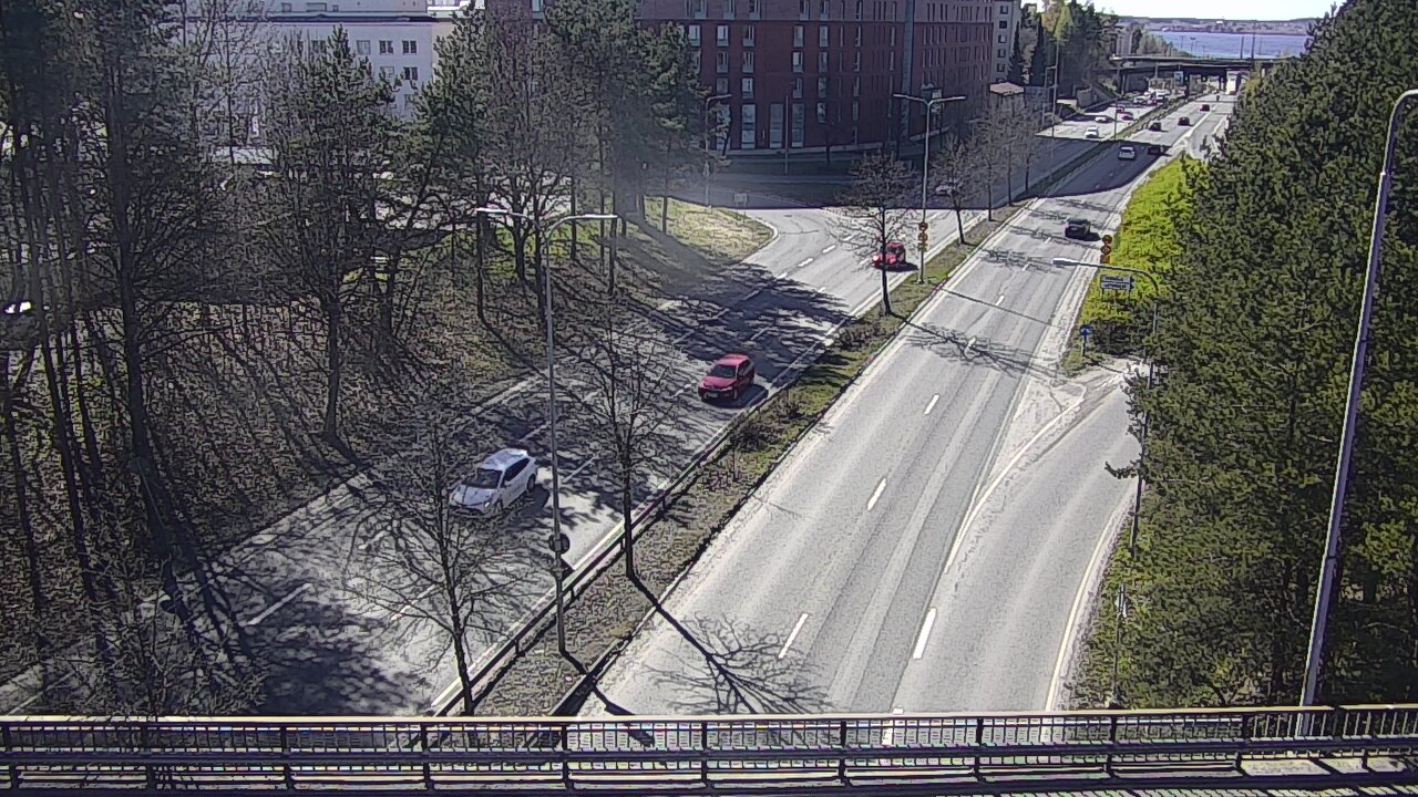 Weather Camera Image Väg 12 Tammerfors, Kalevan puistotie, Tampere, Pirkanmaa