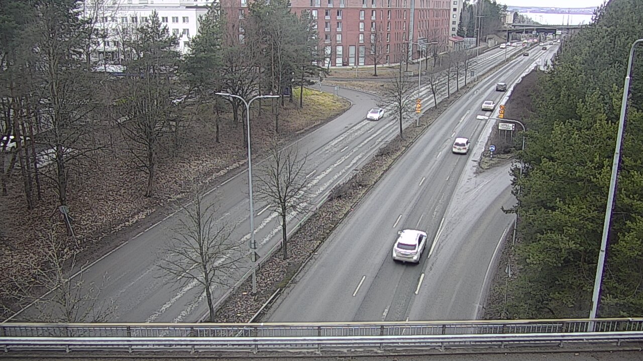 Weather Camera Image Väg 12 Tammerfors, Kalevan puistotie, Tampere, Pirkanmaa