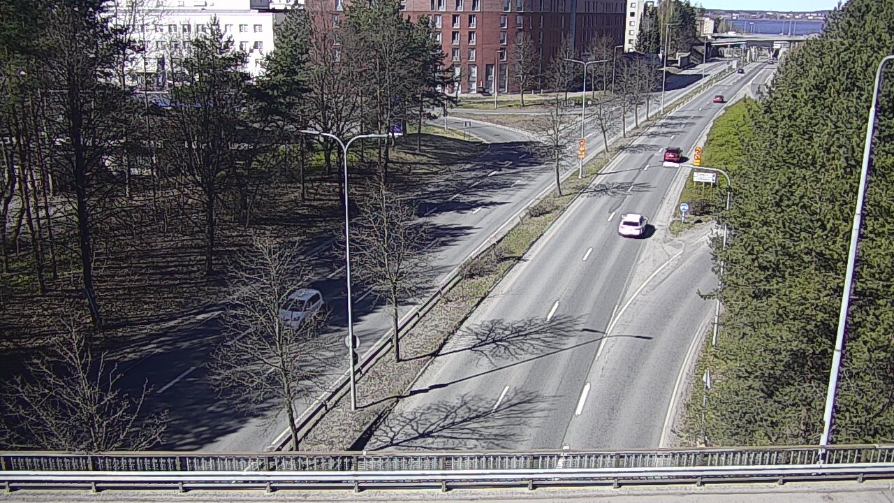 Weather Camera Image Väg 12 Tammerfors, Kalevan puistotie, Tampere, Pirkanmaa