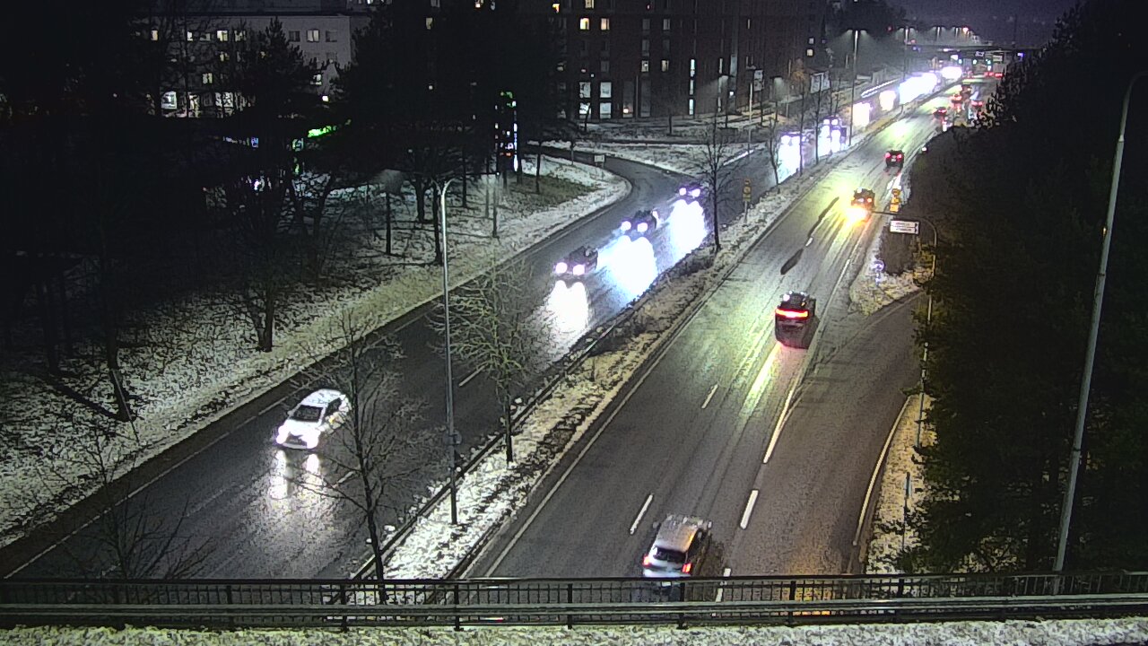 Weather Camera Image Väg 12 Tammerfors, Kalevan puistotie, Tampere, Pirkanmaa