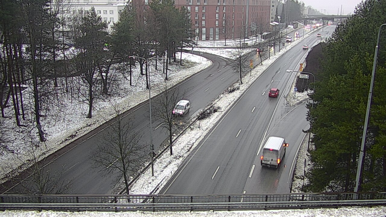 Weather Camera Image Väg 12 Tammerfors, Kalevan puistotie, Tampere, Pirkanmaa