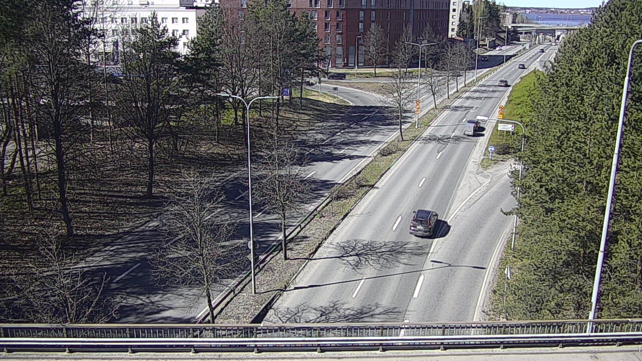 Weather Camera Image Väg 12 Tammerfors, Kalevan puistotie, Tampere, Pirkanmaa