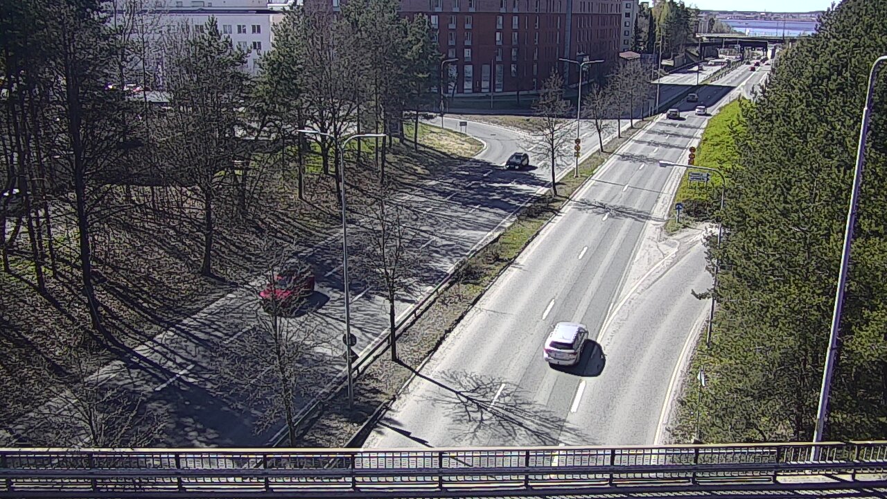 Weather Camera Image Väg 12 Tammerfors, Kalevan puistotie, Tampere, Pirkanmaa
