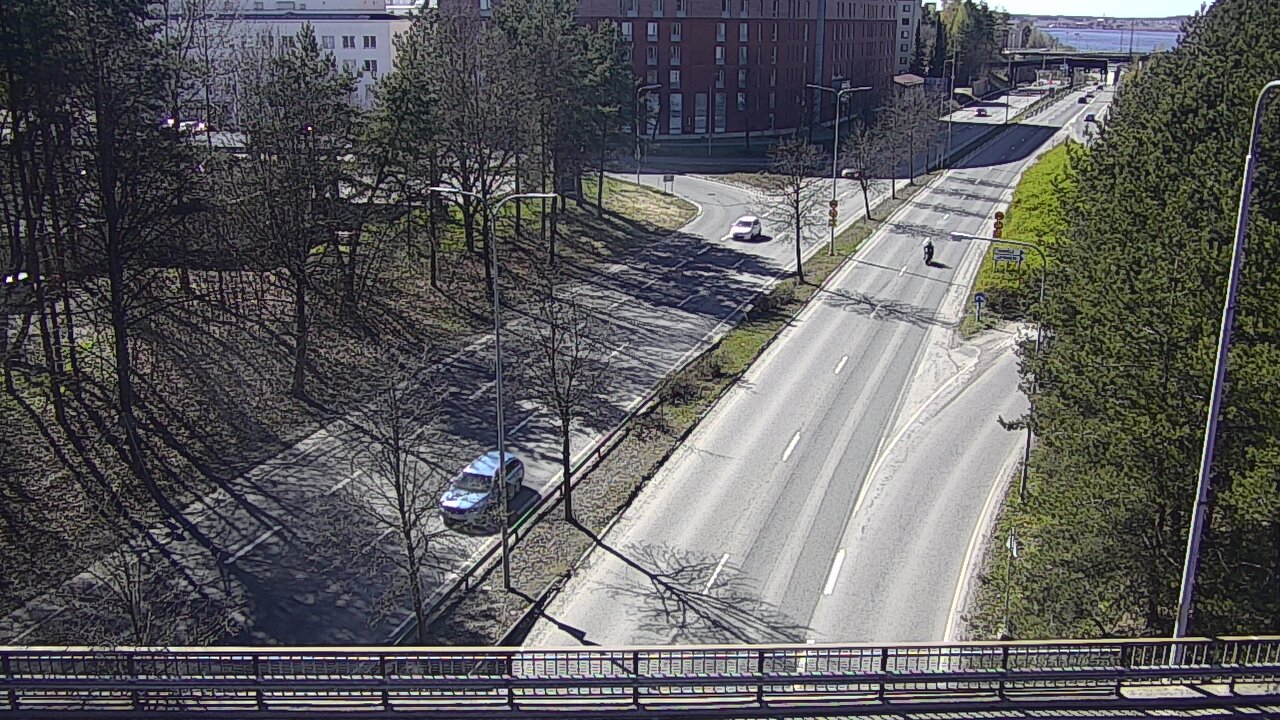 Weather Camera Image Väg 12 Tammerfors, Kalevan puistotie, Tampere, Pirkanmaa