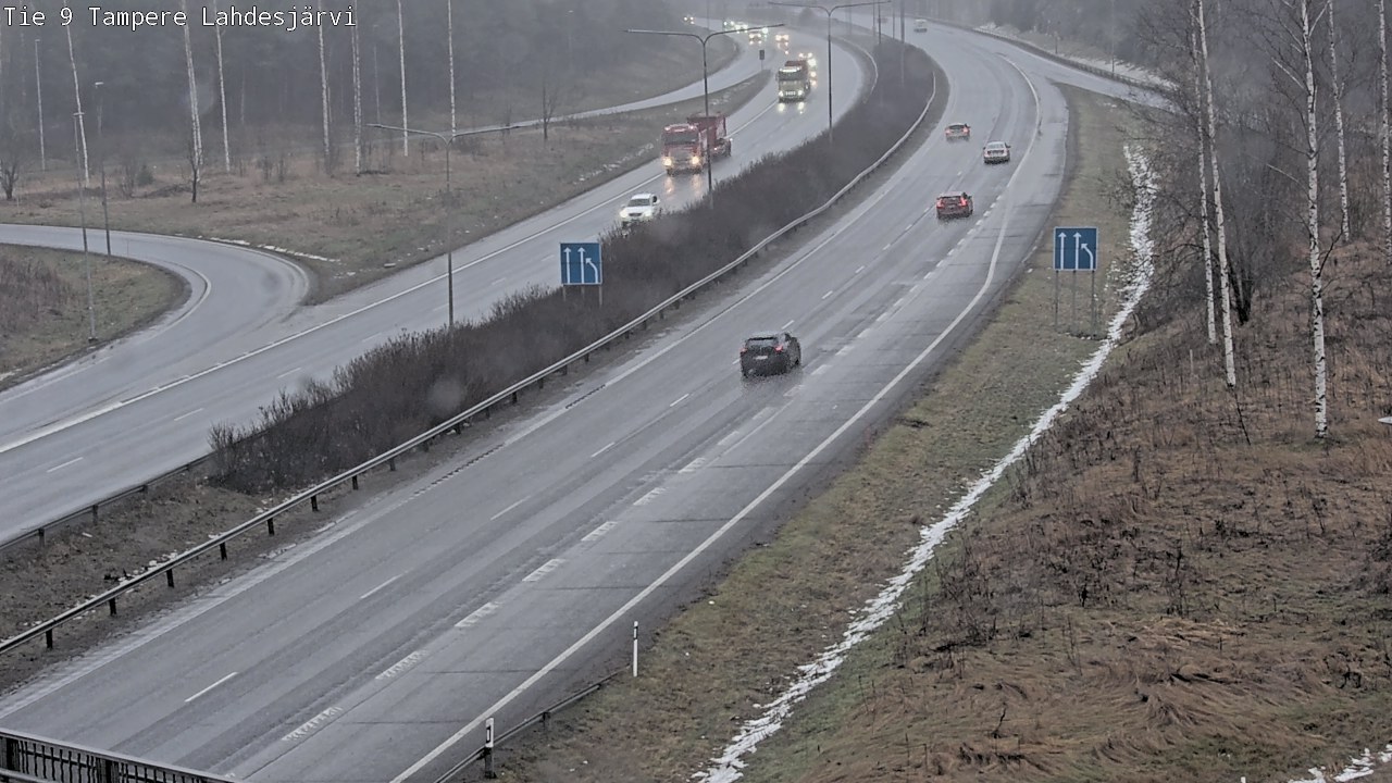 Weather Camera Image Väg 9 Tammerfors, Lahdesjärvi, Tampere, Pirkanmaa