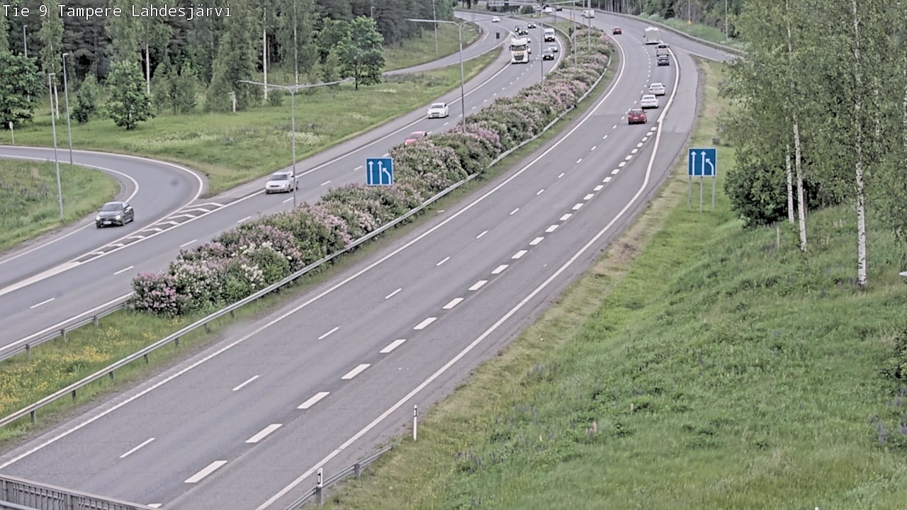 Weather Camera Image Väg 9 Tammerfors, Lahdesjärvi, Tampere, Pirkanmaa