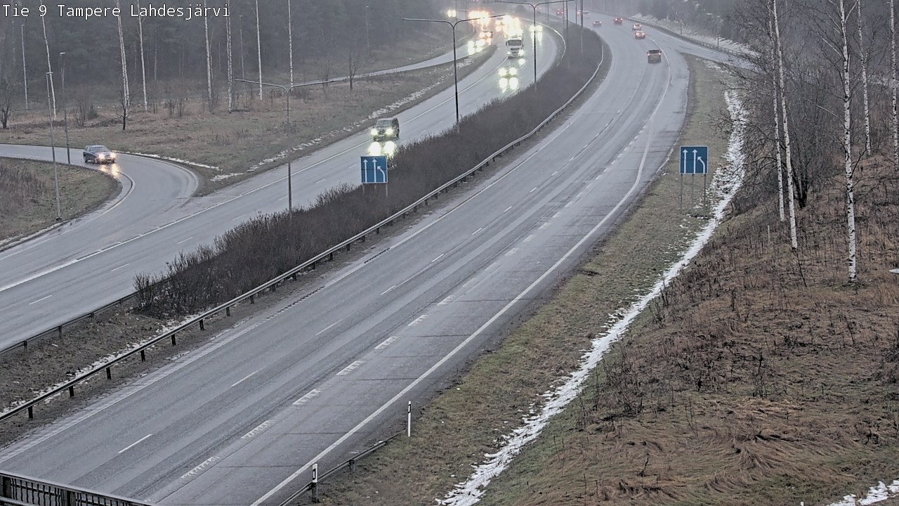 Weather Camera Image Väg 9 Tammerfors, Lahdesjärvi, Tampere, Pirkanmaa