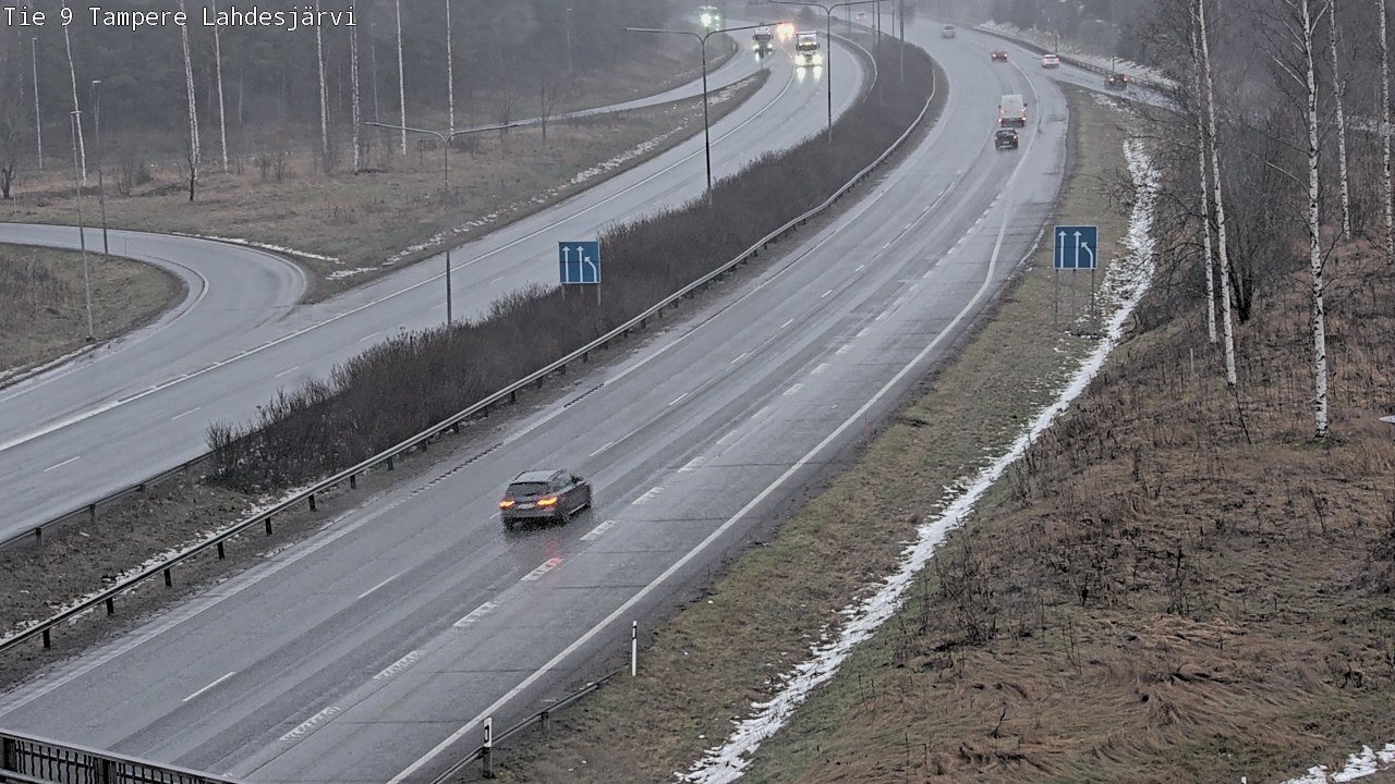 Weather Camera Image Väg 9 Tammerfors, Lahdesjärvi, Tampere, Pirkanmaa