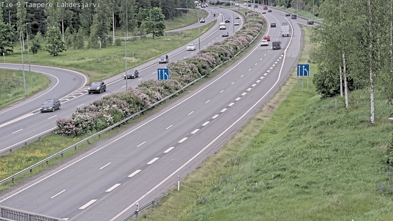 Weather Camera Image Väg 9 Tammerfors, Lahdesjärvi, Tampere, Pirkanmaa