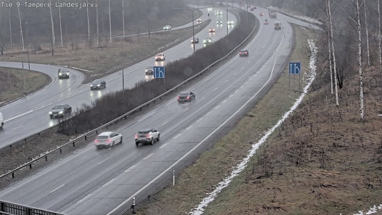 Weather Camera Image Väg 9 Tammerfors, Lahdesjärvi, Tampere, Pirkanmaa