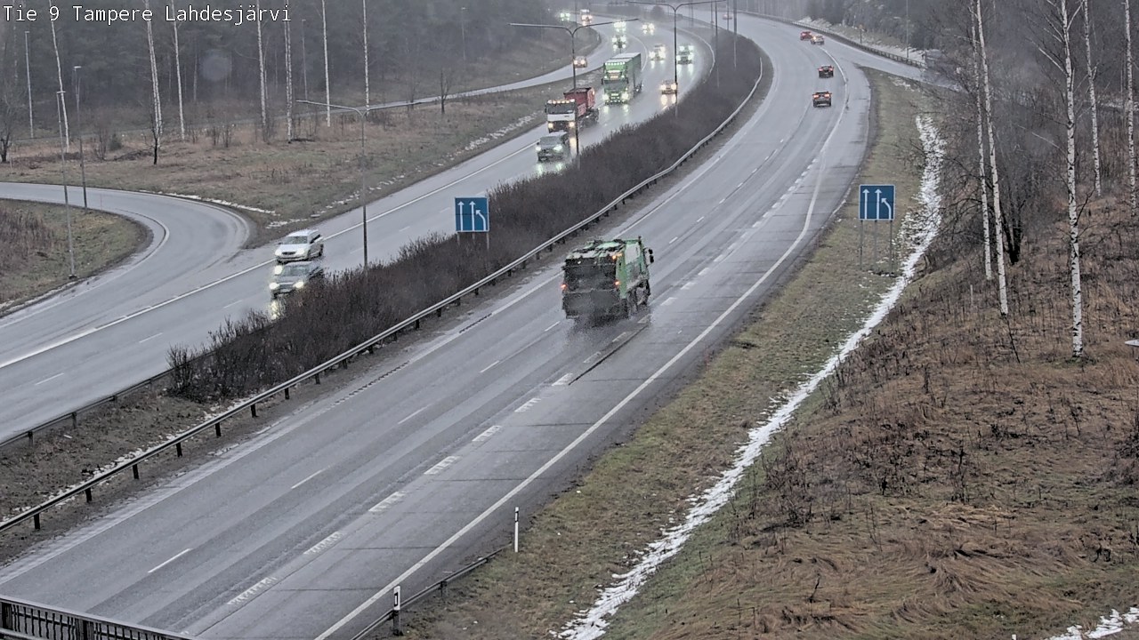 Weather Camera Image Väg 9 Tammerfors, Lahdesjärvi, Tampere, Pirkanmaa