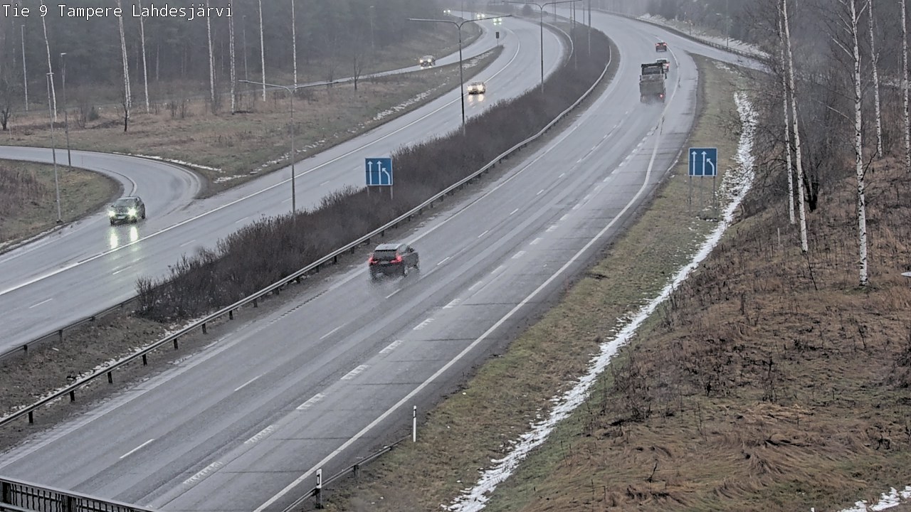 Weather Camera Image Väg 9 Tammerfors, Lahdesjärvi, Tampere, Pirkanmaa
