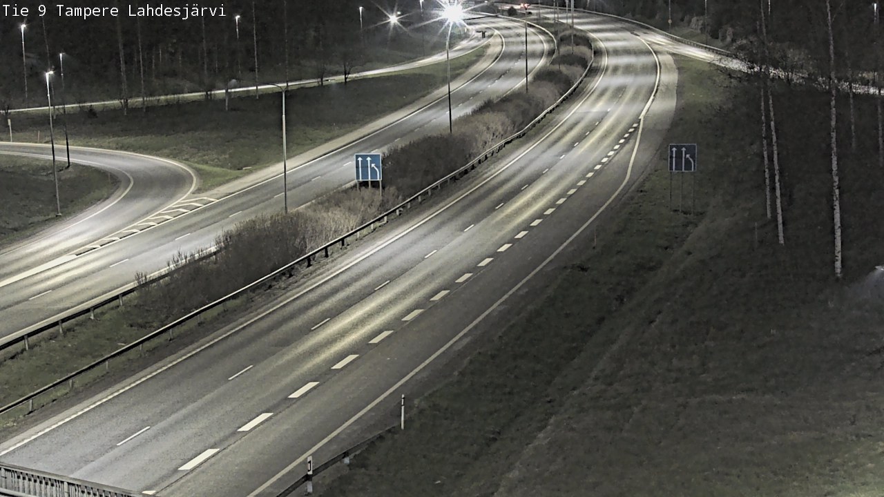 Weather Camera Image Väg 9 Tammerfors, Lahdesjärvi, Tampere, Pirkanmaa