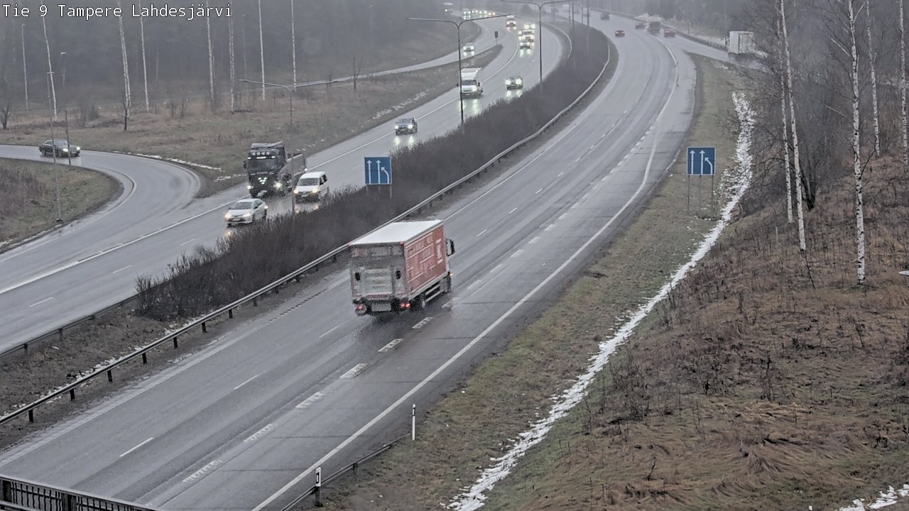 Weather Camera Image Väg 9 Tammerfors, Lahdesjärvi, Tampere, Pirkanmaa