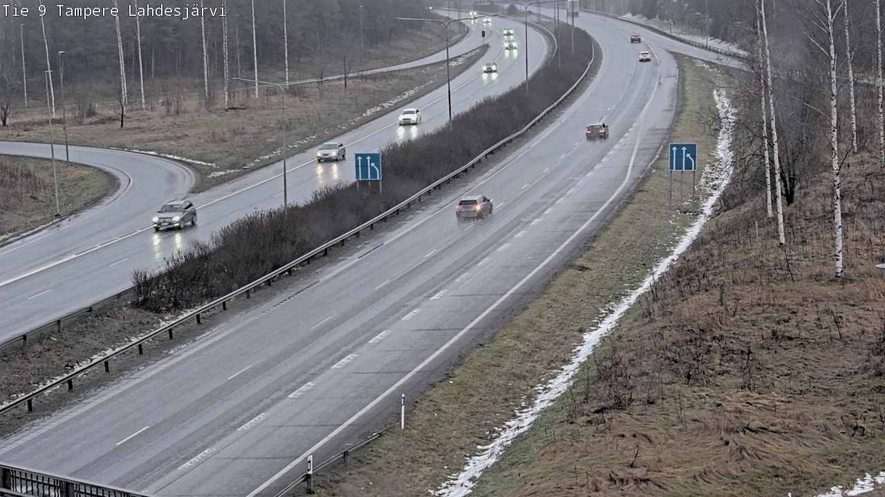 Weather Camera Image Väg 9 Tammerfors, Lahdesjärvi, Tampere, Pirkanmaa