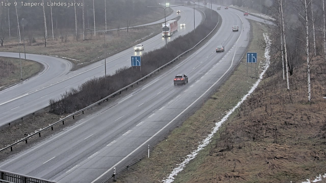 Weather Camera Image Väg 9 Tammerfors, Lahdesjärvi, Tampere, Pirkanmaa