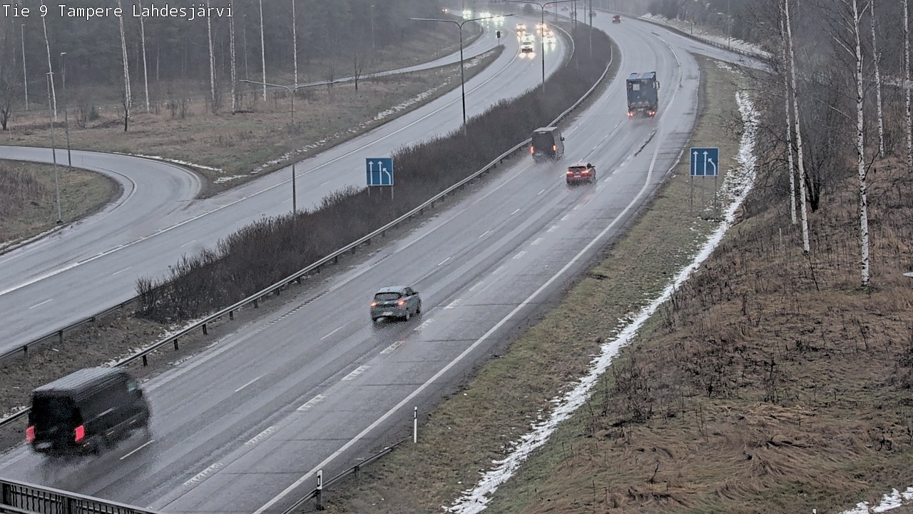 Weather Camera Image Väg 9 Tammerfors, Lahdesjärvi, Tampere, Pirkanmaa