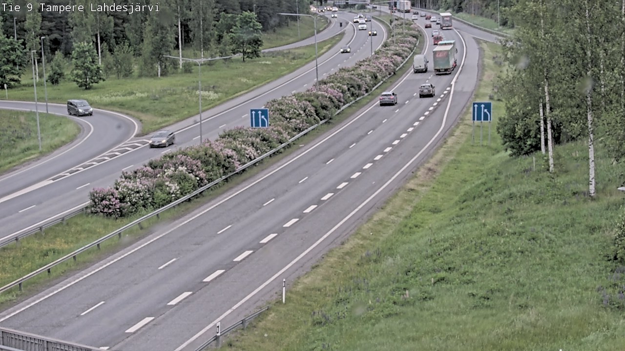 Weather Camera Image Väg 9 Tammerfors, Lahdesjärvi, Tampere, Pirkanmaa