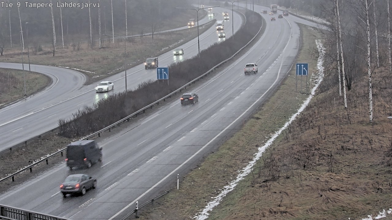 Weather Camera Image Väg 9 Tammerfors, Lahdesjärvi, Tampere, Pirkanmaa