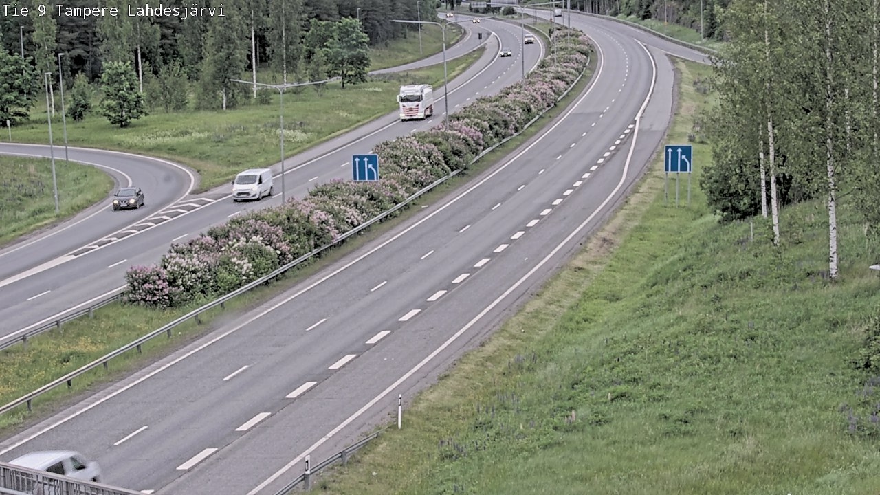 Weather Camera Image Väg 9 Tammerfors, Lahdesjärvi, Tampere, Pirkanmaa