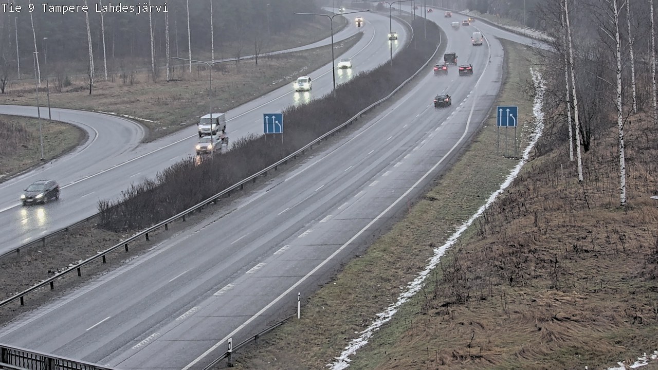 Weather Camera Image Väg 9 Tammerfors, Lahdesjärvi, Tampere, Pirkanmaa