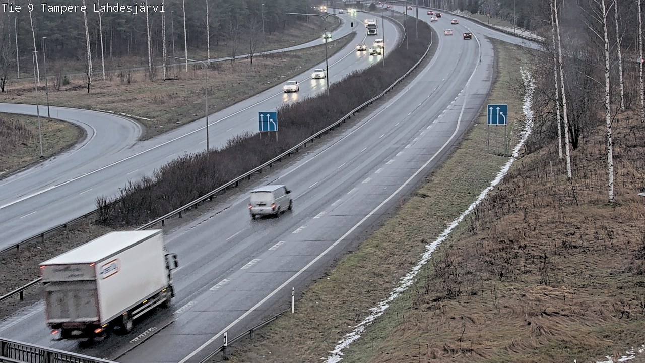 Weather Camera Image Väg 9 Tammerfors, Lahdesjärvi, Tampere, Pirkanmaa