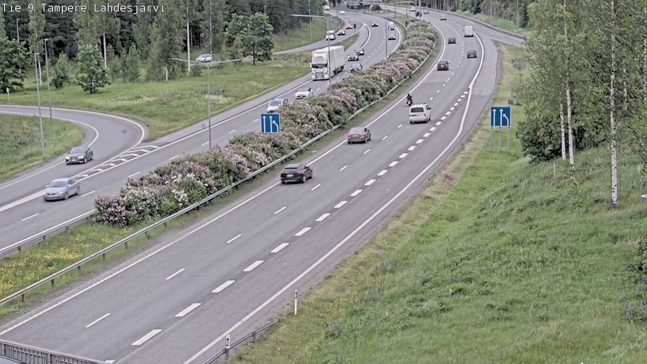 Weather Camera Image Väg 9 Tammerfors, Lahdesjärvi, Tampere, Pirkanmaa