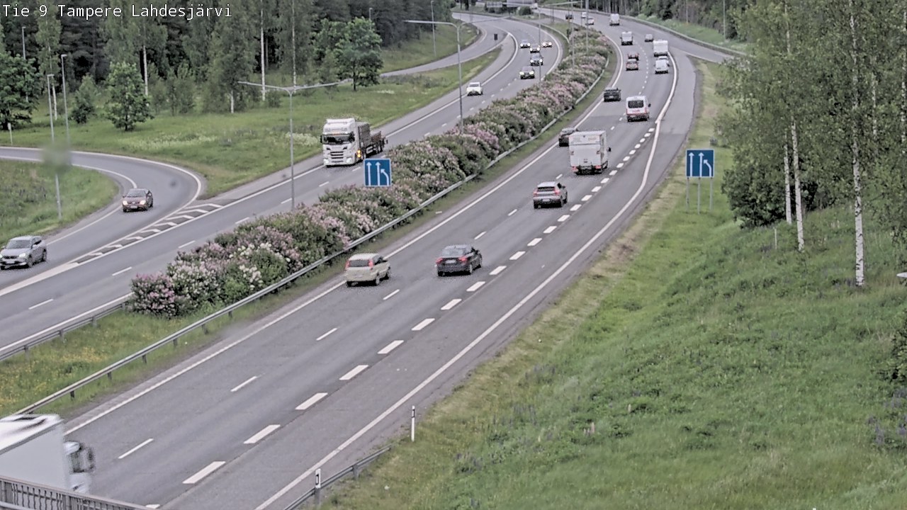 Weather Camera Image Väg 9 Tammerfors, Lahdesjärvi, Tampere, Pirkanmaa
