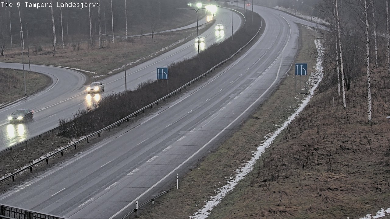 Weather Camera Image Väg 9 Tammerfors, Lahdesjärvi, Tampere, Pirkanmaa