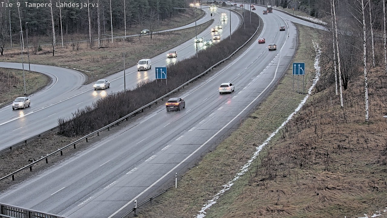Weather Camera Image Väg 9 Tammerfors, Lahdesjärvi, Tampere, Pirkanmaa