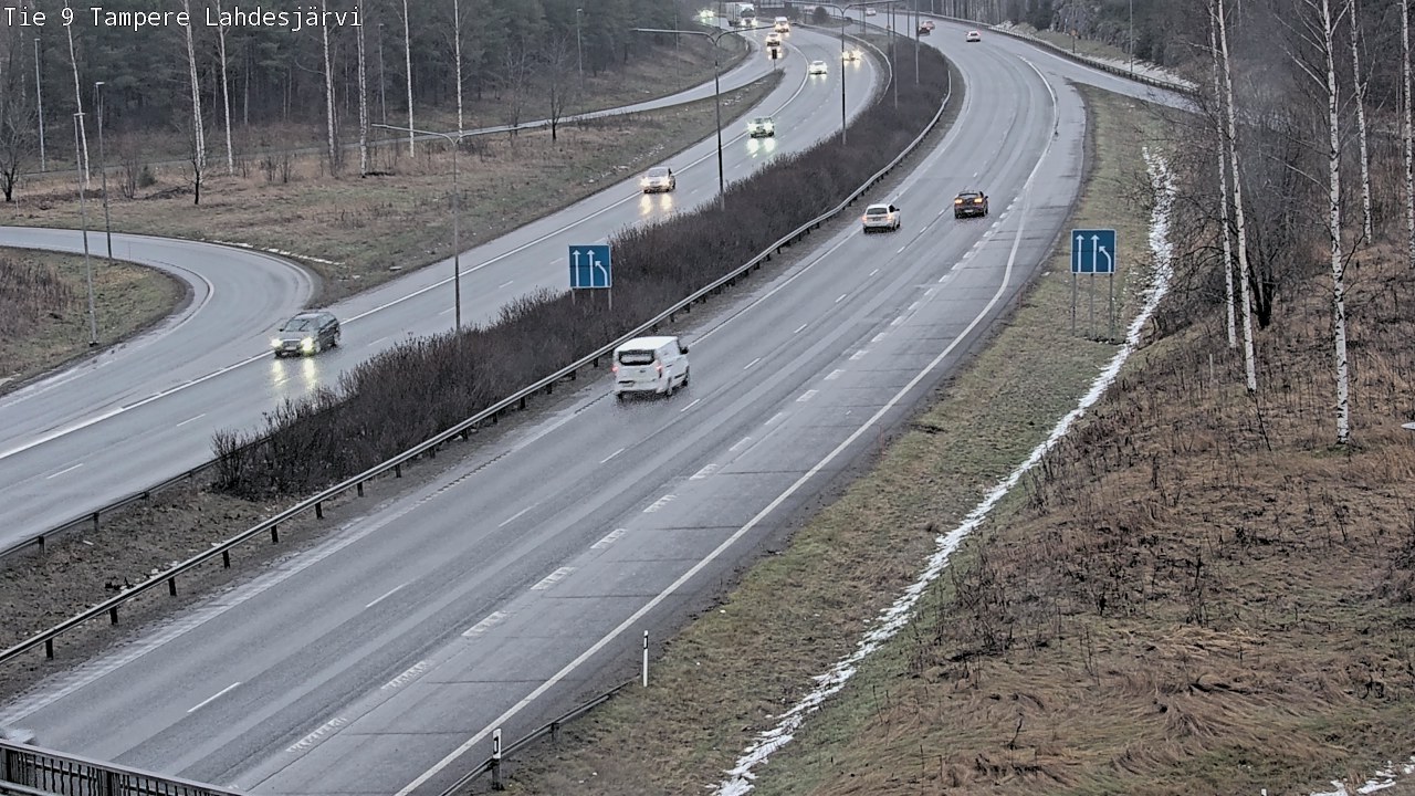 Weather Camera Image Väg 9 Tammerfors, Lahdesjärvi, Tampere, Pirkanmaa