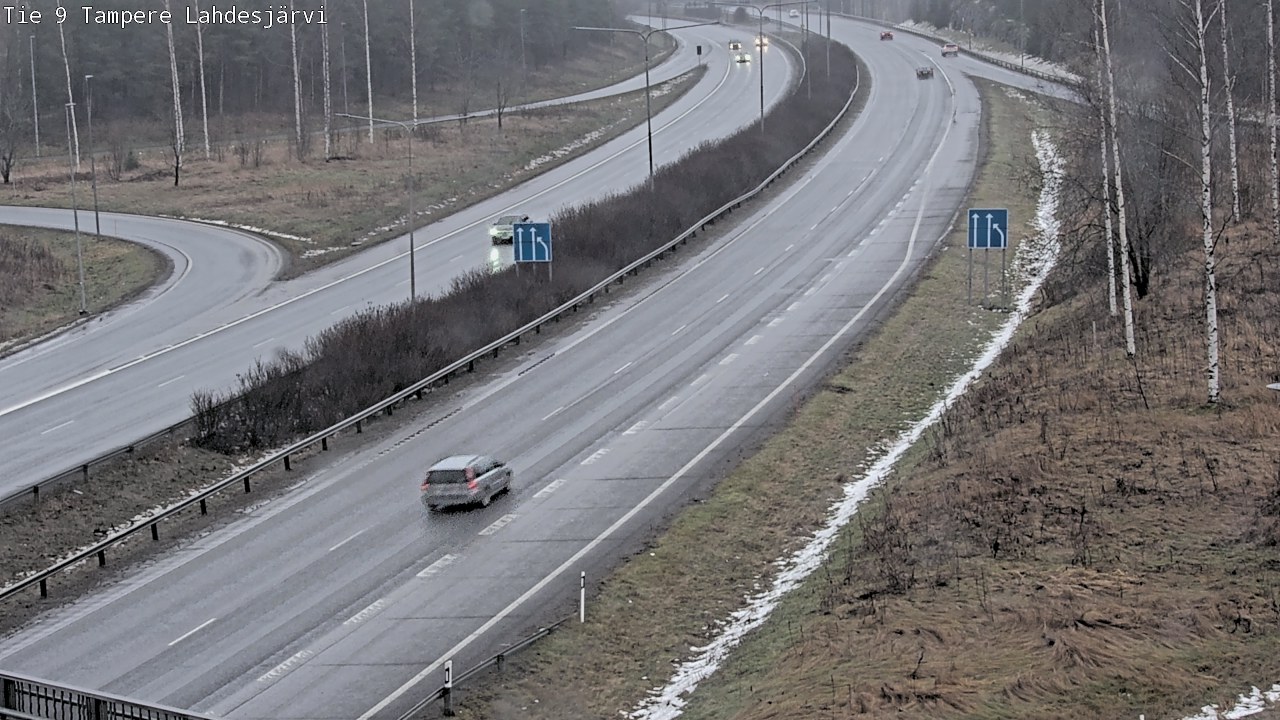 Weather Camera Image Väg 9 Tammerfors, Lahdesjärvi, Tampere, Pirkanmaa
