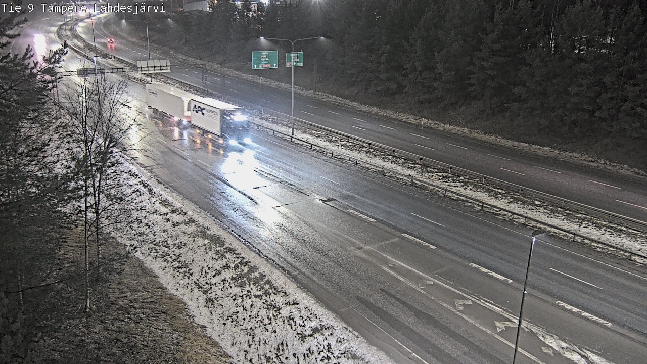Weather Camera Image Väg 9 Tammerfors, Lahdesjärvi, Tampere, Pirkanmaa