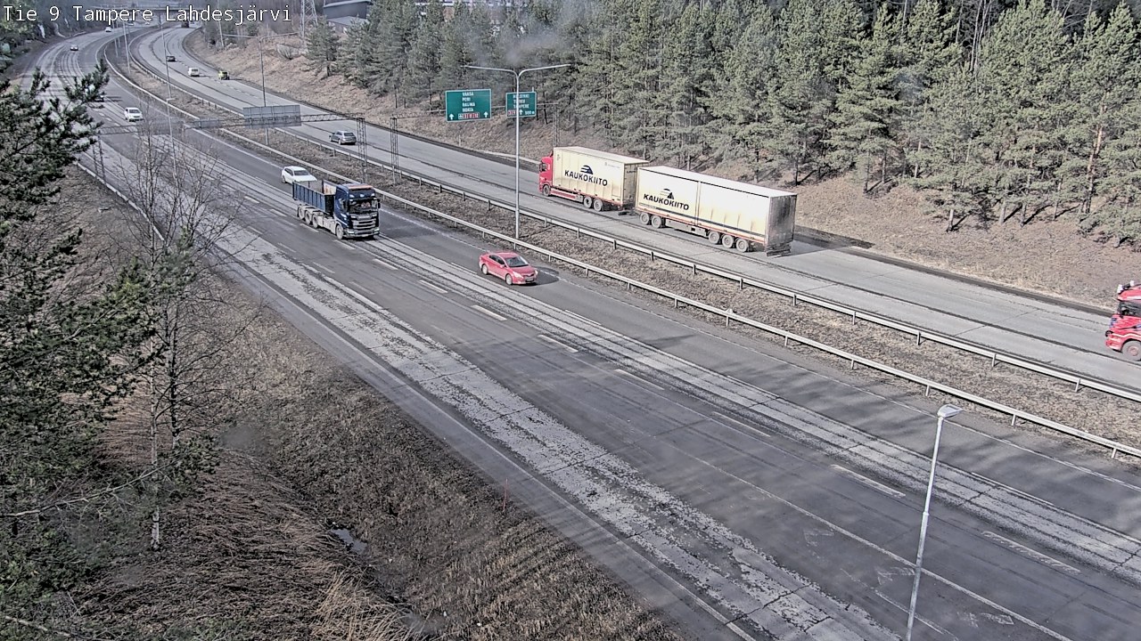 Weather Camera Image Väg 9 Tammerfors, Lahdesjärvi, Tampere, Pirkanmaa