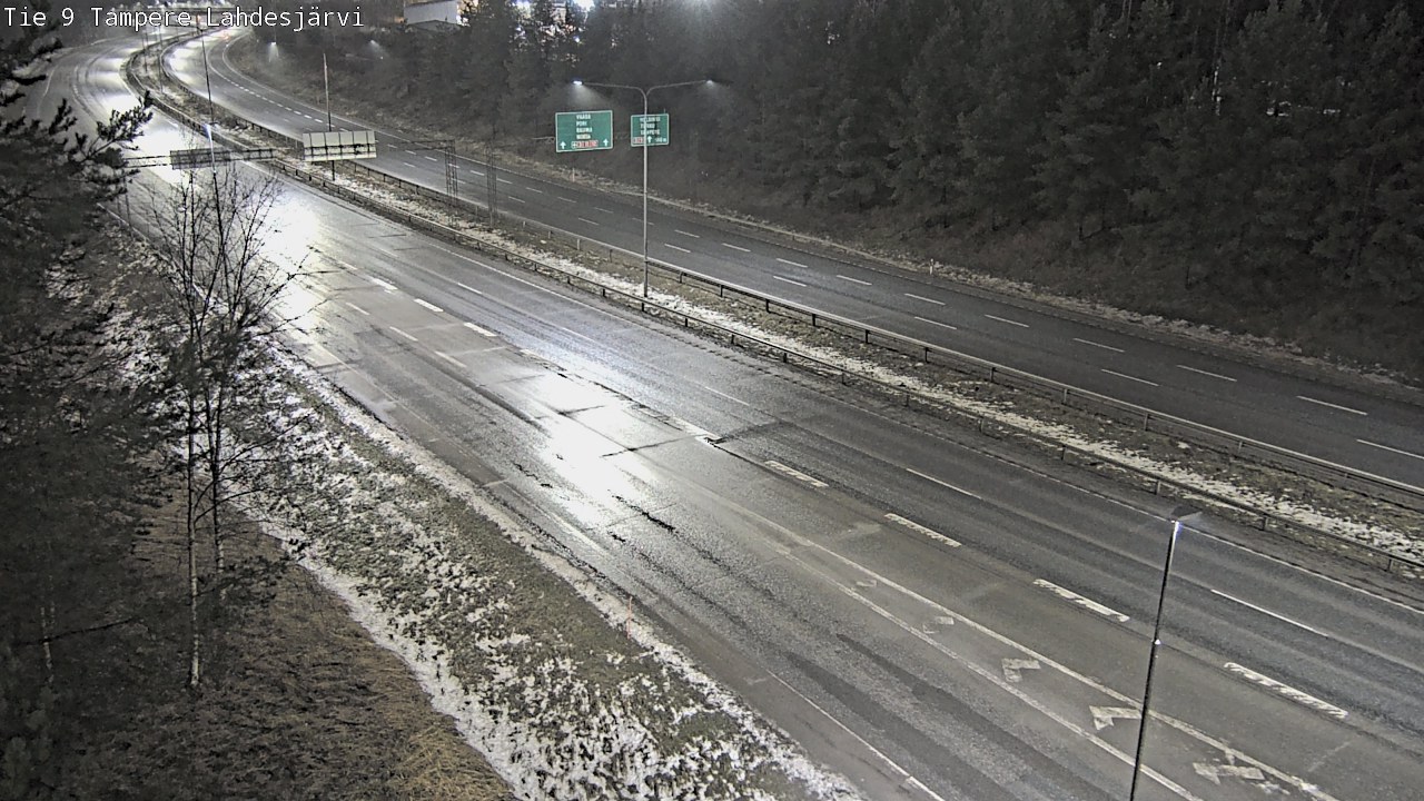 Weather Camera Image Väg 9 Tammerfors, Lahdesjärvi, Tampere, Pirkanmaa