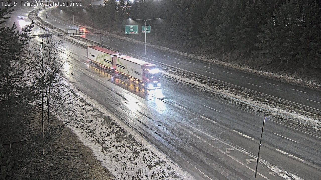 Weather Camera Image Väg 9 Tammerfors, Lahdesjärvi, Tampere, Pirkanmaa