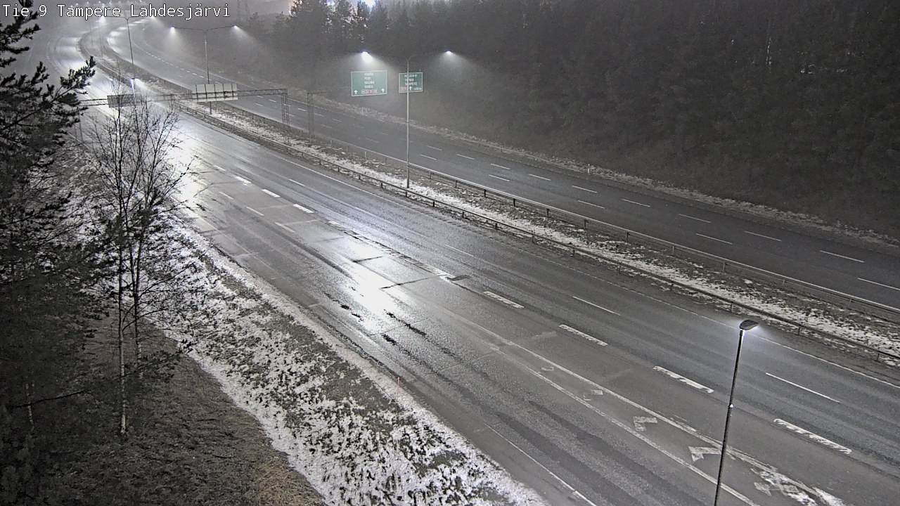 Weather Camera Image Väg 9 Tammerfors, Lahdesjärvi, Tampere, Pirkanmaa
