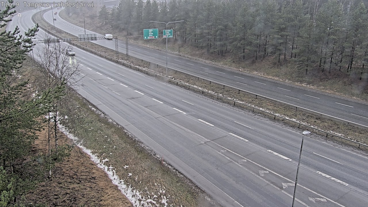 Weather Camera Image Väg 9 Tammerfors, Lahdesjärvi, Tampere, Pirkanmaa