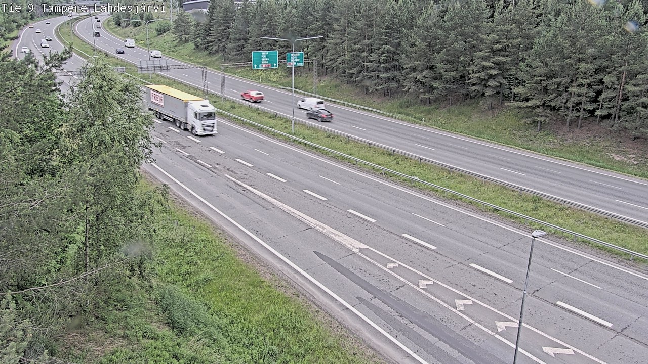 Weather Camera Image Väg 9 Tammerfors, Lahdesjärvi, Tampere, Pirkanmaa