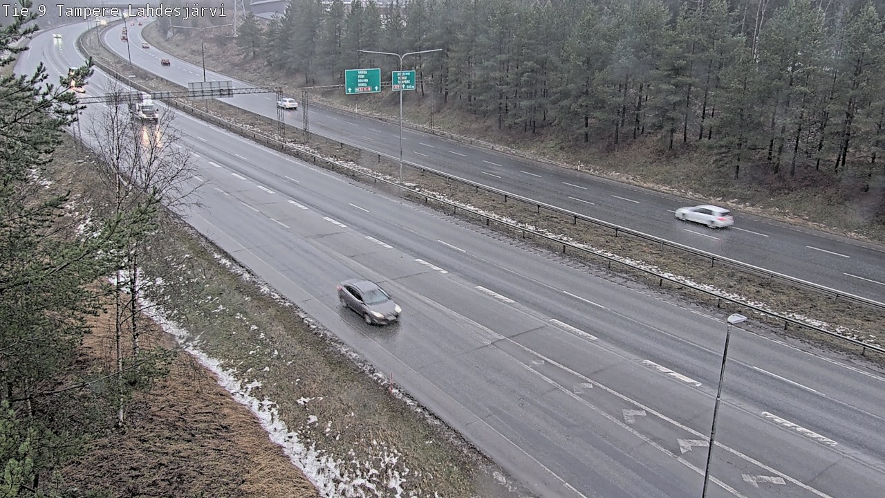 Weather Camera Image Väg 9 Tammerfors, Lahdesjärvi, Tampere, Pirkanmaa